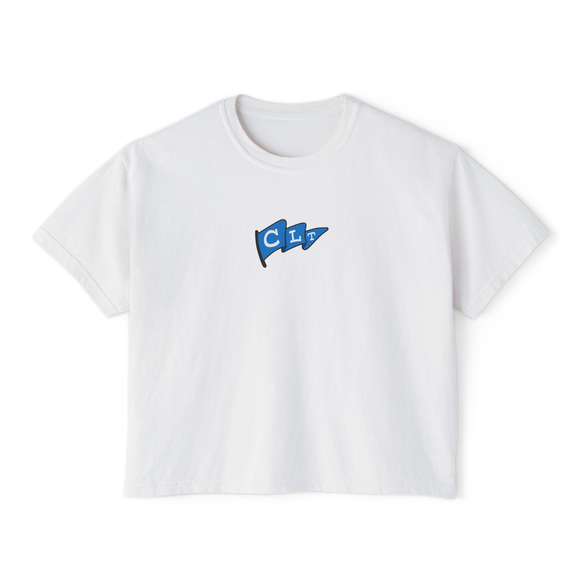 Women’s SportCLT Oversized Hometown Pennant Cropped T-Shirt
