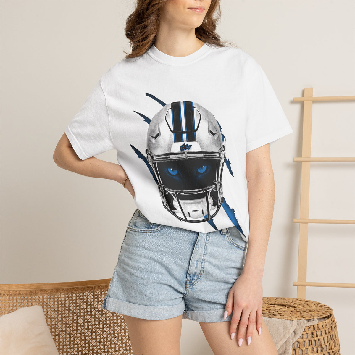 Unisex SportCLT Cat Scratch Helmet T-Shirt