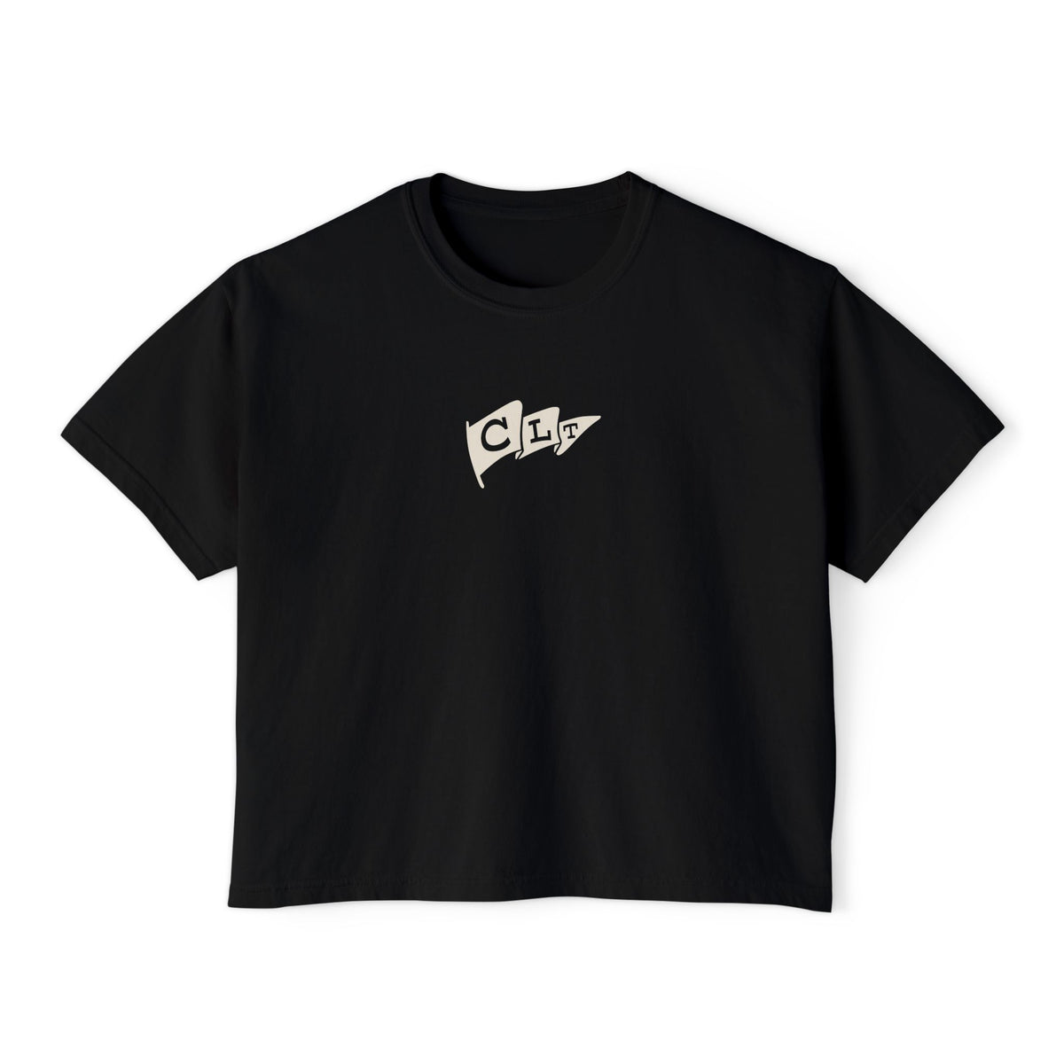 Women’s SportCLT Oversized Hometown Pennant Cropped T-Shirt