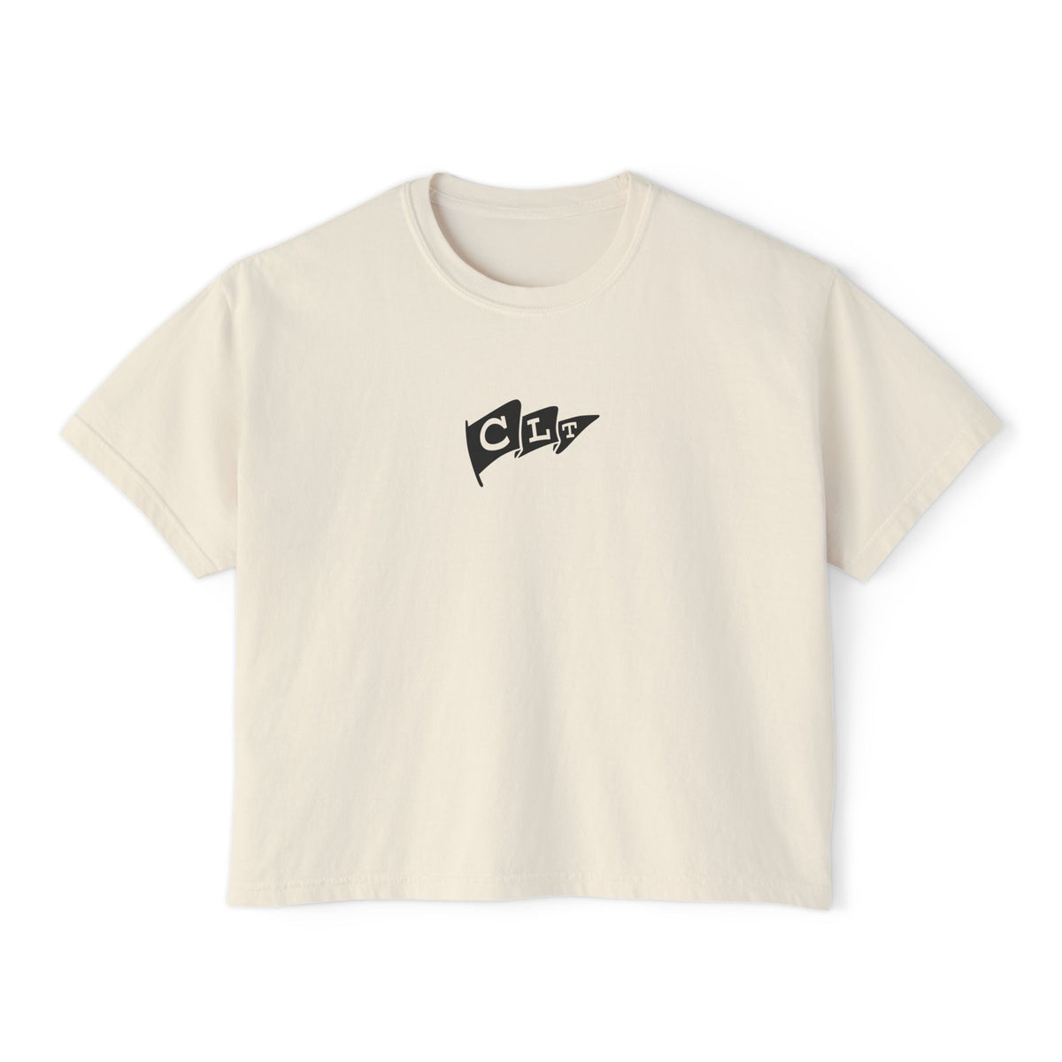 Women’s SportCLT Oversized Hometown Pennant Cropped T-Shirt